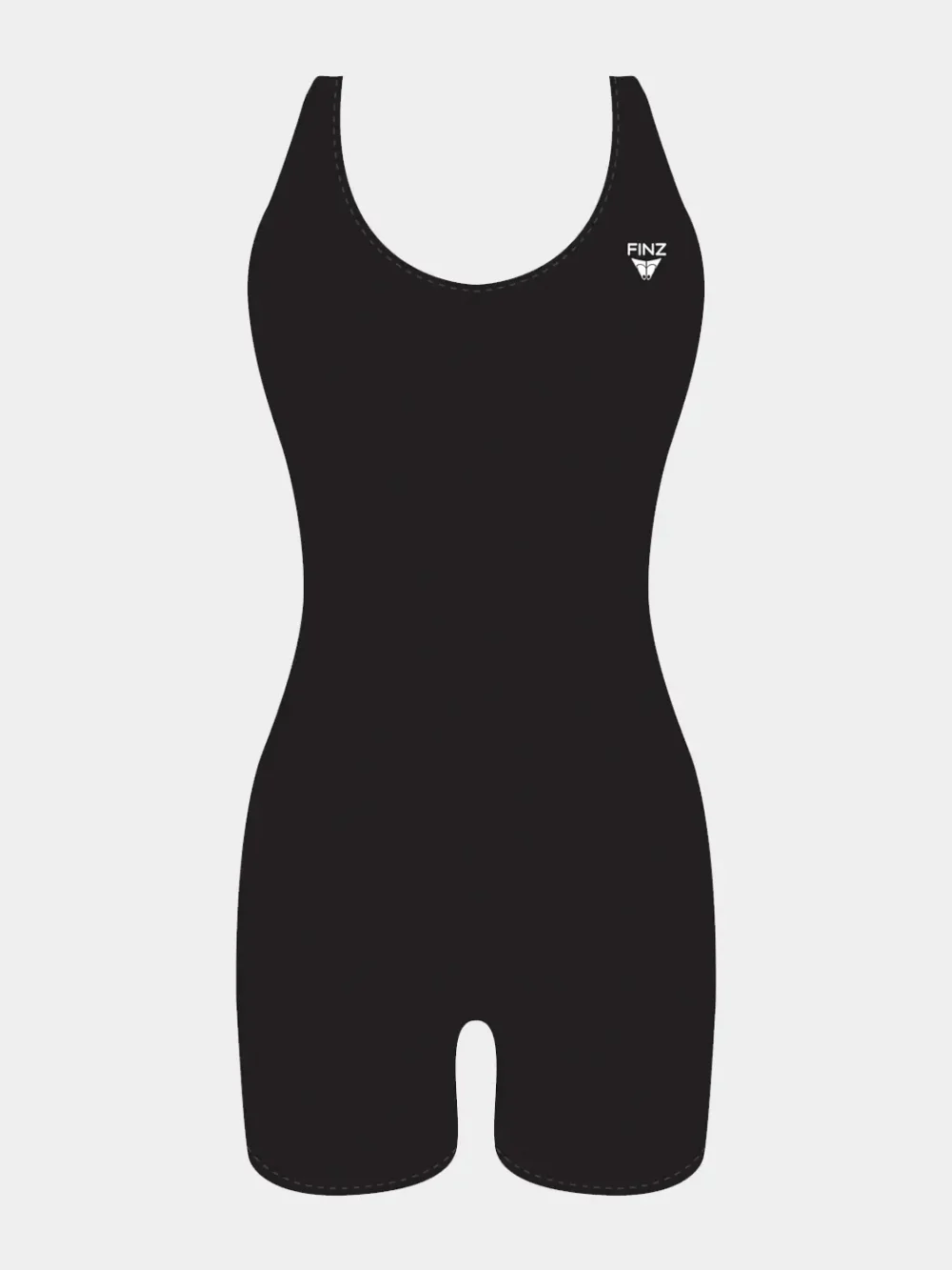 Finz Women's Solid Instructor Long One Piece Swimsuit