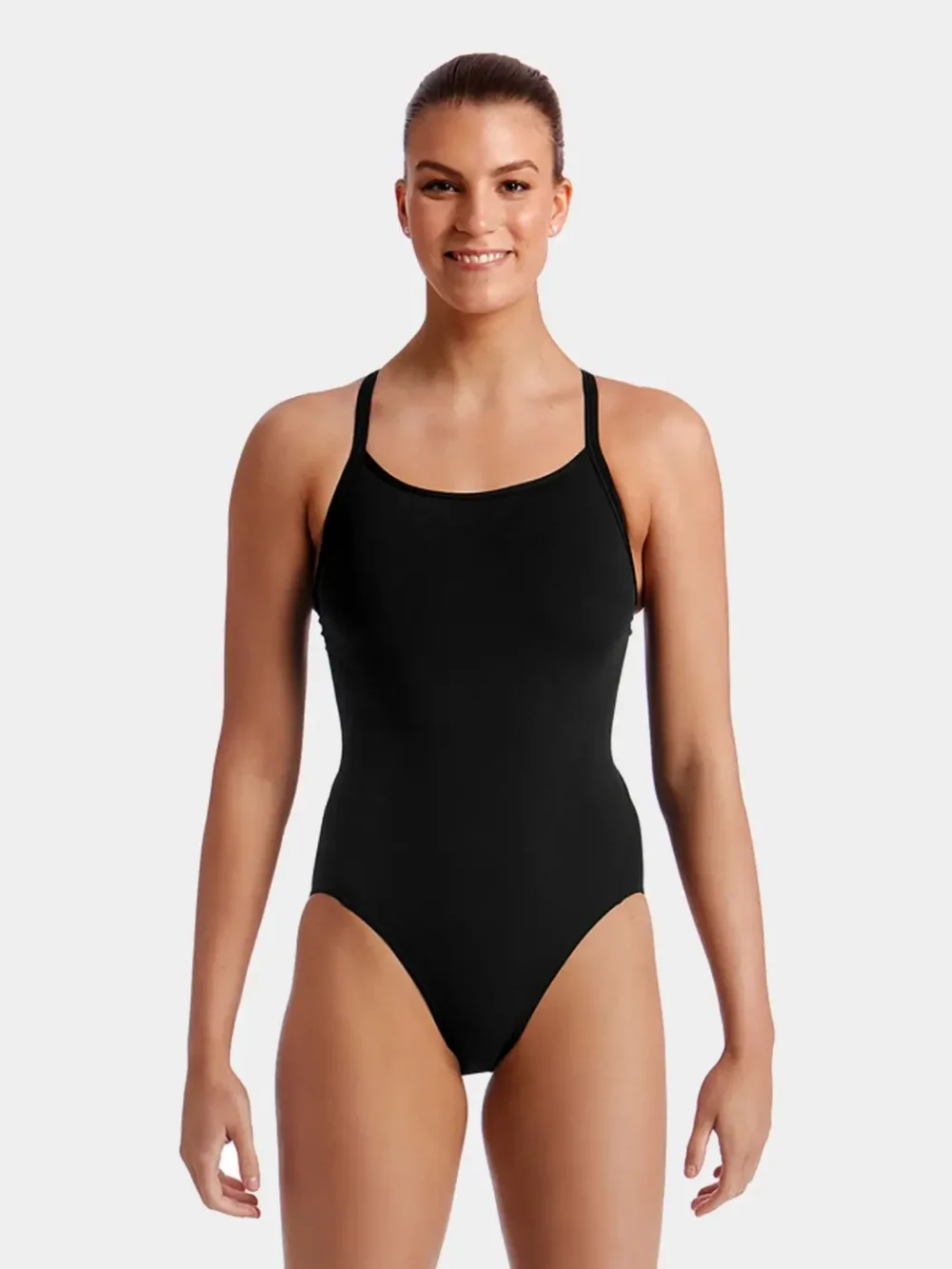 Funkita Women's Solid Diamond Back One Piece Swimsuit