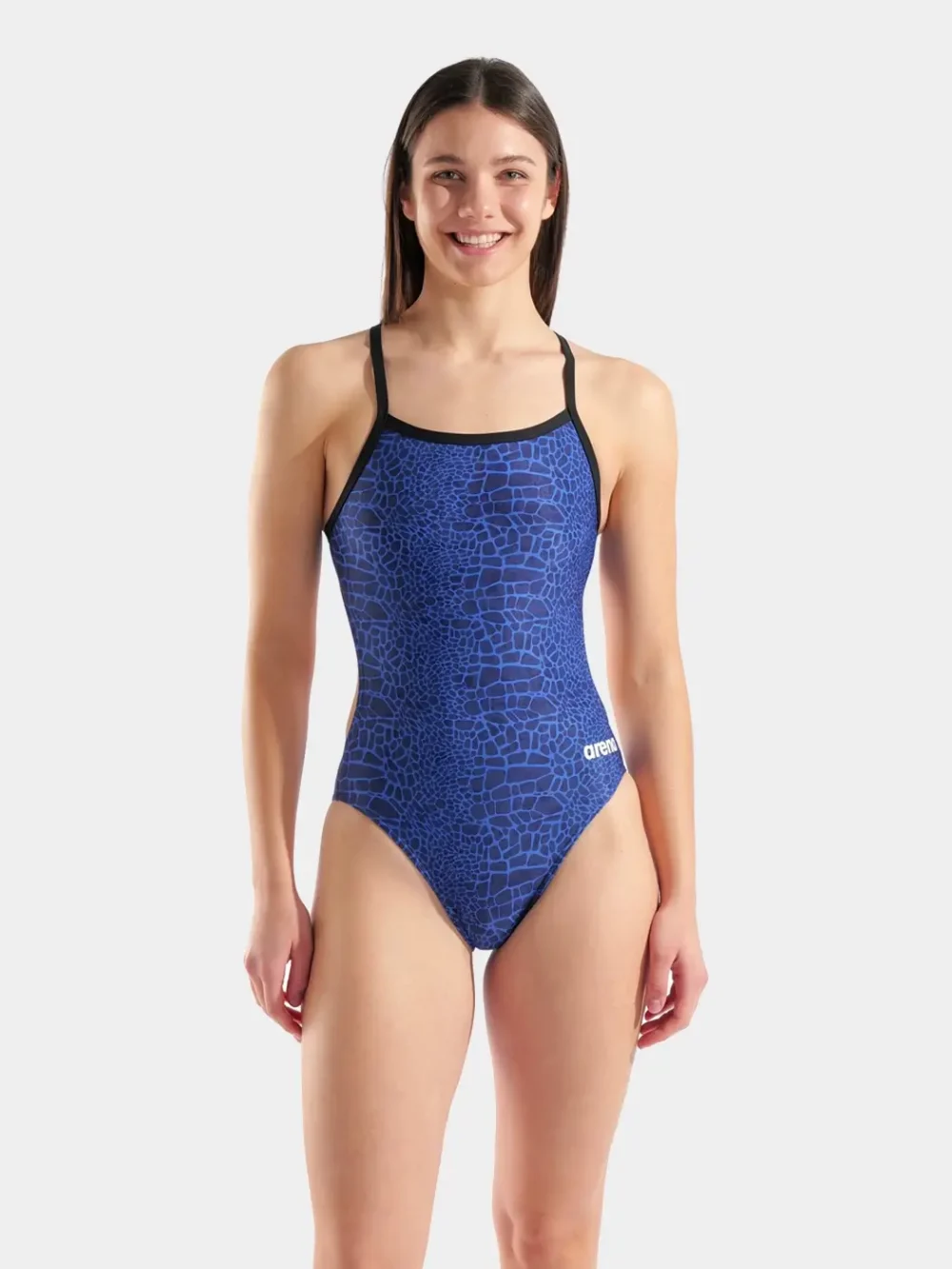 Arena Women's Snake Skin Challenge Back One Piece Swimsuit