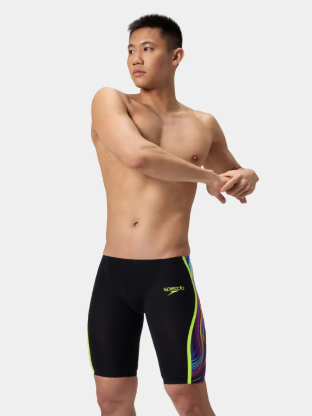 Speedo Men's Fastskin Pure Intent 2.0 Printed Black/Yellow Jammer