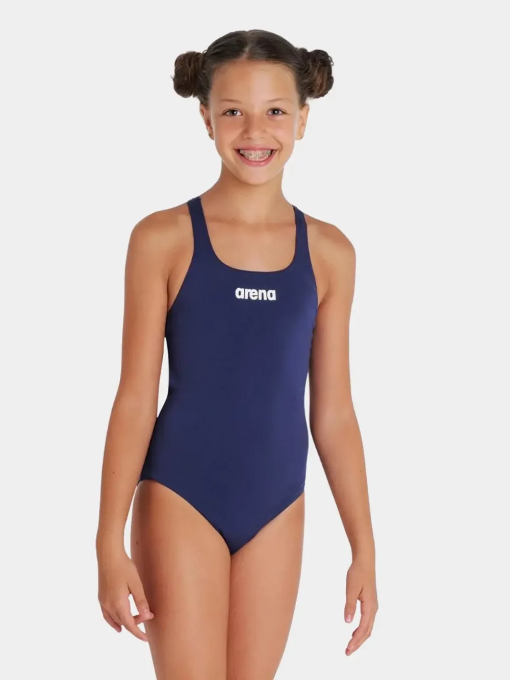 Arena Girl's Solid Team Swim Pro Back One Piece Swimsuit