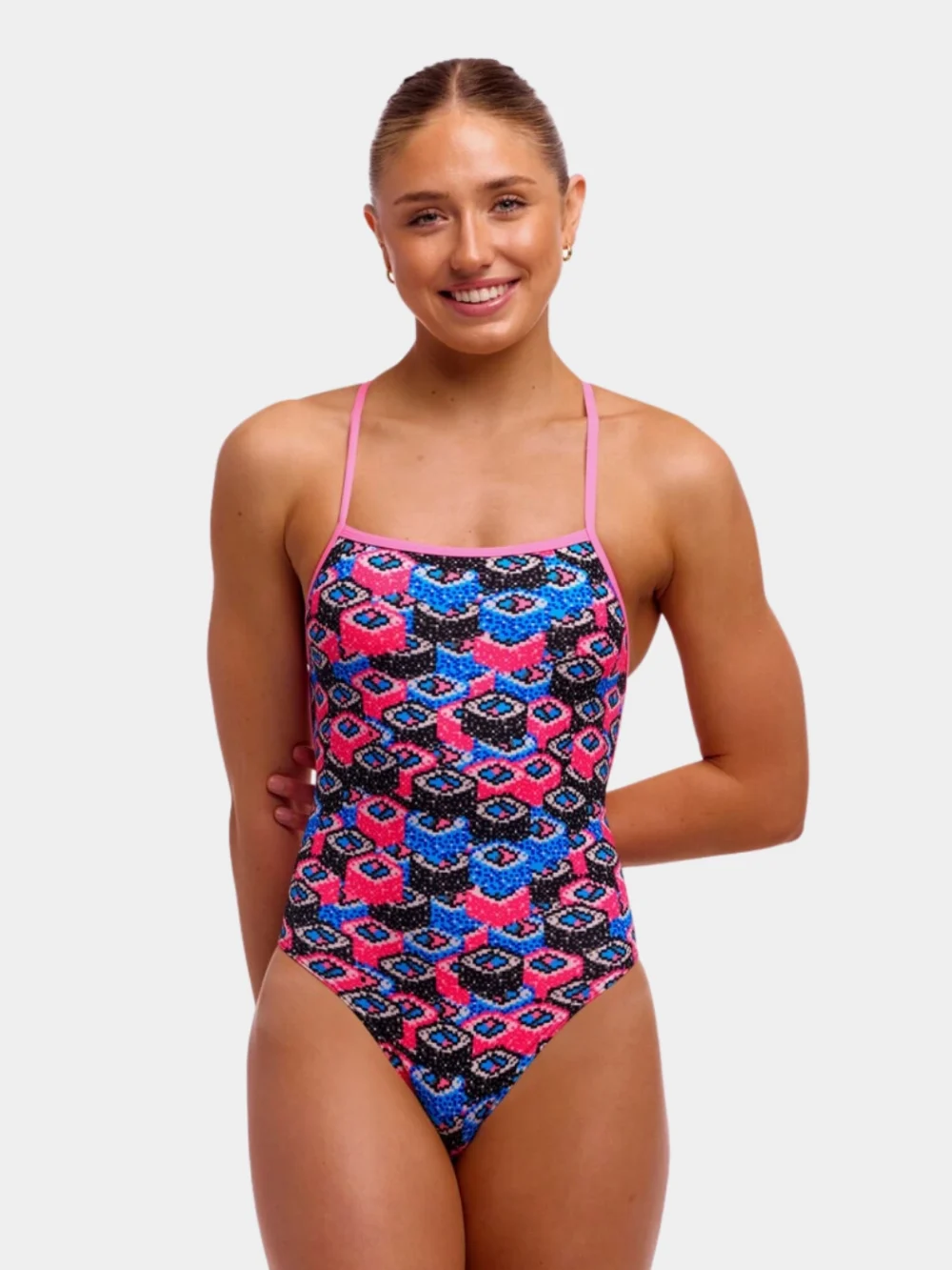 Funkita Women’s Sushi Stack Strapped In One Piece Swimsuit
