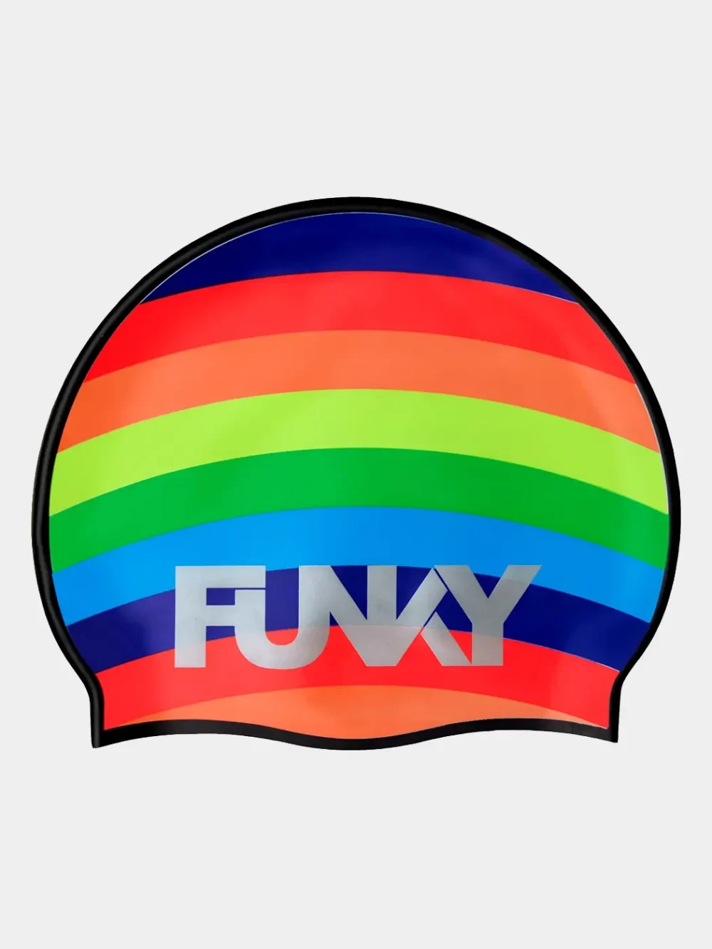 Funky Rainbowie Silicone Swim Cap