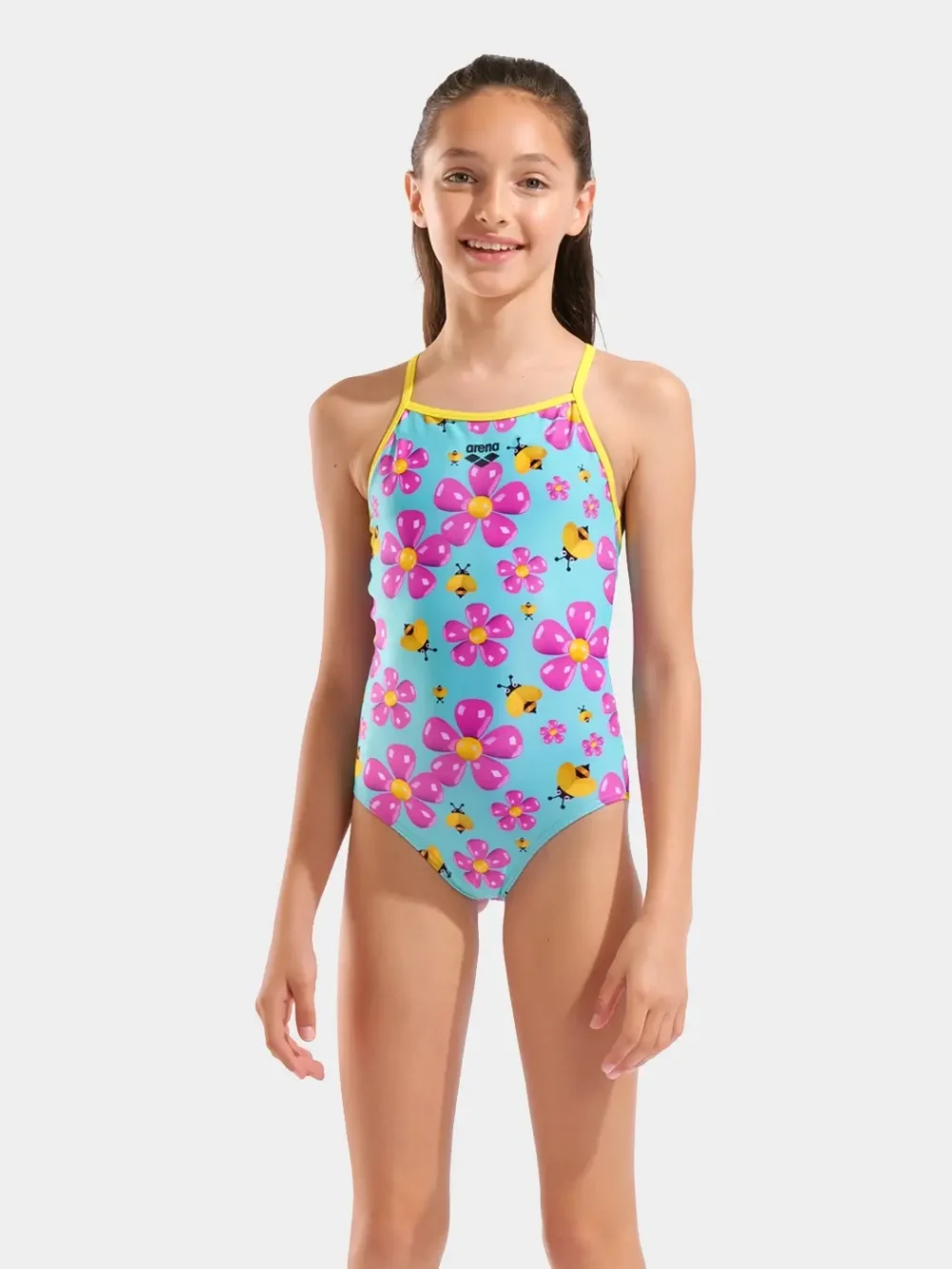 Arena Girl's Spring Lightdrop Back One Piece Swimsuit